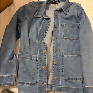 Well Worn Light Blue Jean Jacket